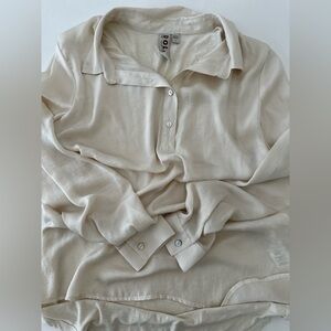 Anthropologie Dolan Left Coast Women's High Low Popover Blouse, Size M